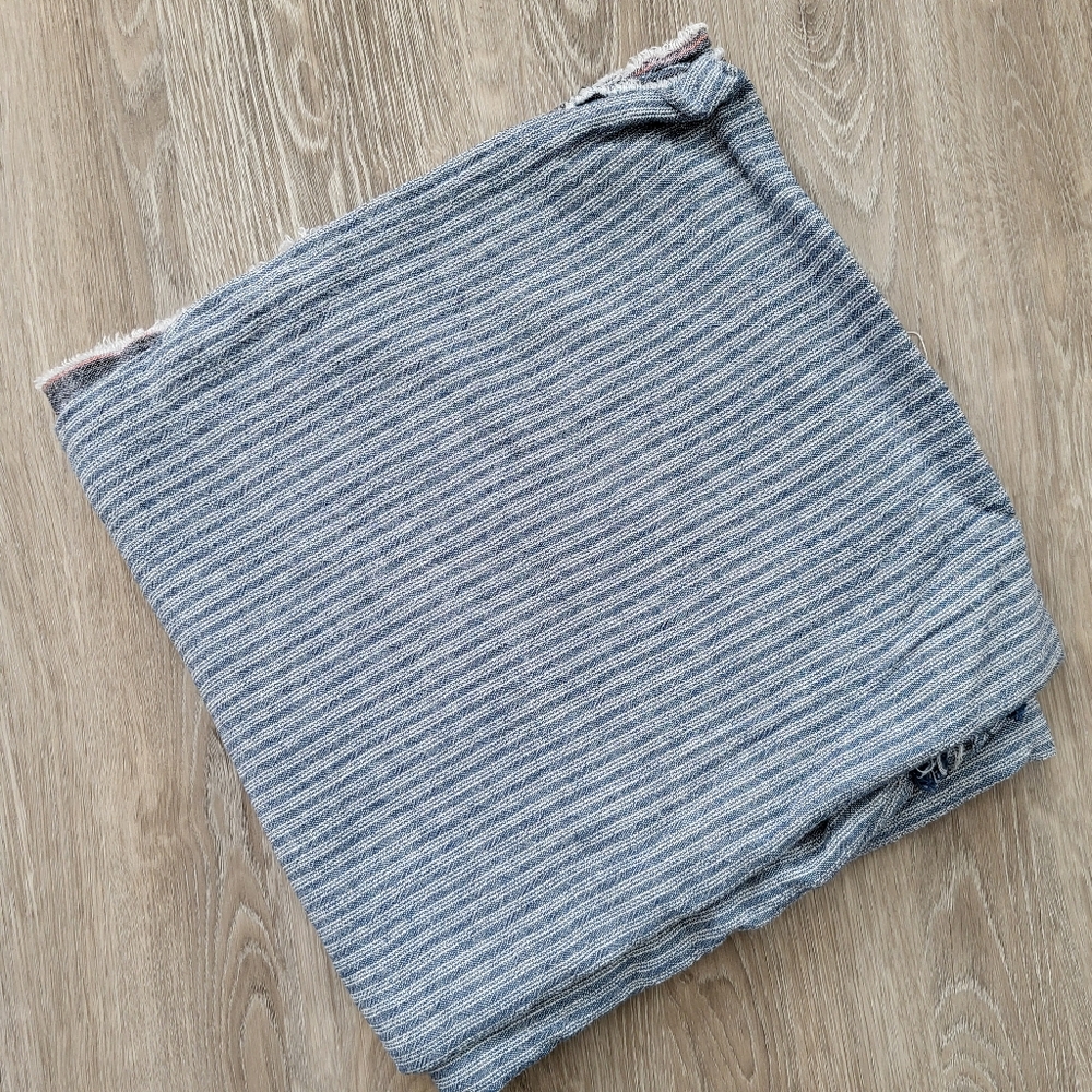 Striped Linen/viscose Fabric